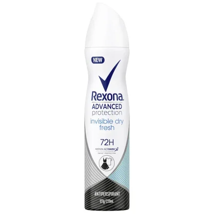 Rexona Women Antiperspirant Aerosol Advanced Invisible Dry Fresh Deodorant 220ml