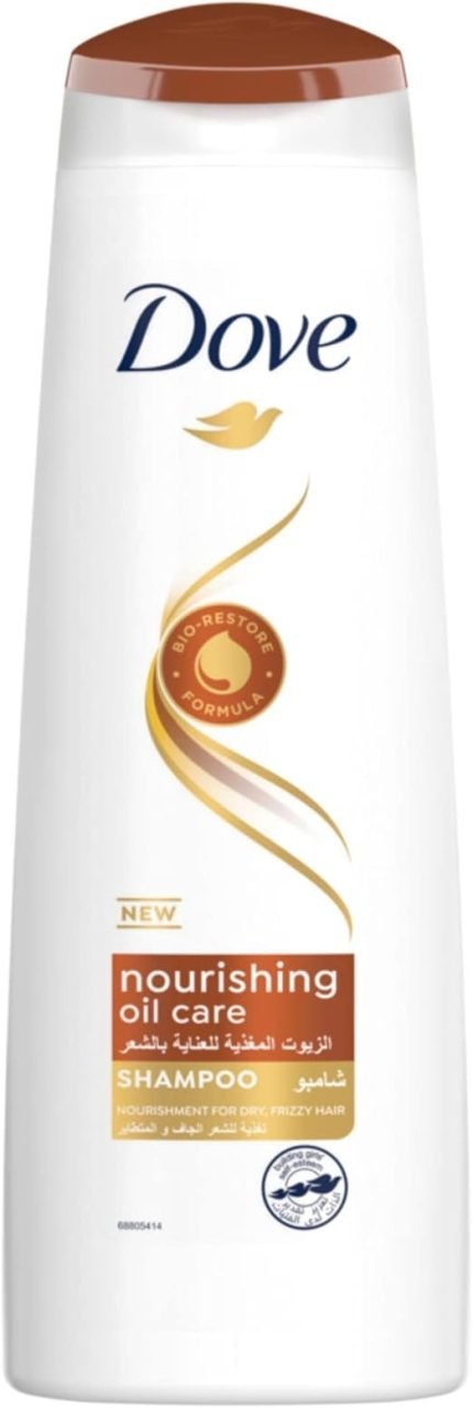 Dove Shampoo for frizzy and dry hair, Nourishing Oil Care, nourishing care for up to 100% smoother hair, 400ml
