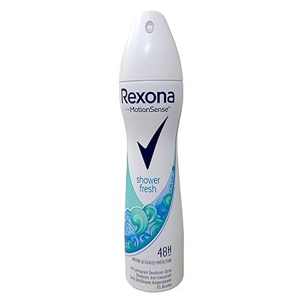 Rexona MotionSense Shower Fresh Antiperspirant Deodorant Spray for Women with 48-Hour Protection/200 ML