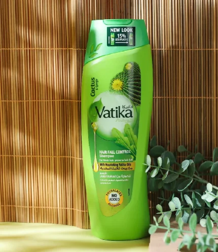 Vatika Hair Fall Control Shampoo with Cactus & Gergir - 400ml