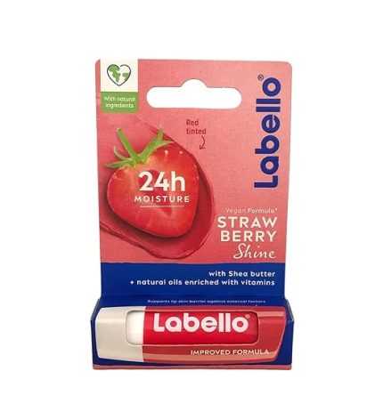 Labello Strawberry Shine Lip Balm – 4.8g