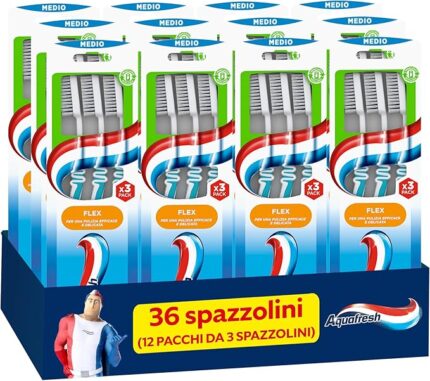 Aquafresh Triple Protection Whitening Toothpaste for Strong Teeth and Fresh Breath Pack of 12 x 125 ml