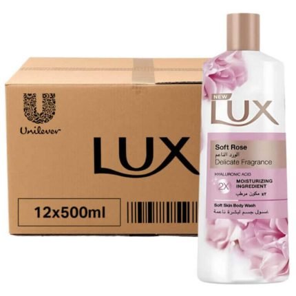 Lux Perfumed Body Wash Soft Rose 12x500ml